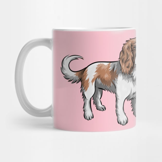 Cavalier King Charles Spaniel Dog | Blenheim by Shirin Illustration